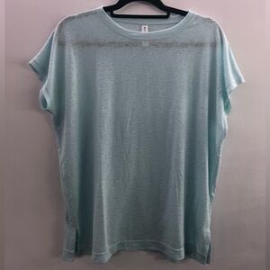 Athleta Light Green Short Sleeve Relaxed Tee